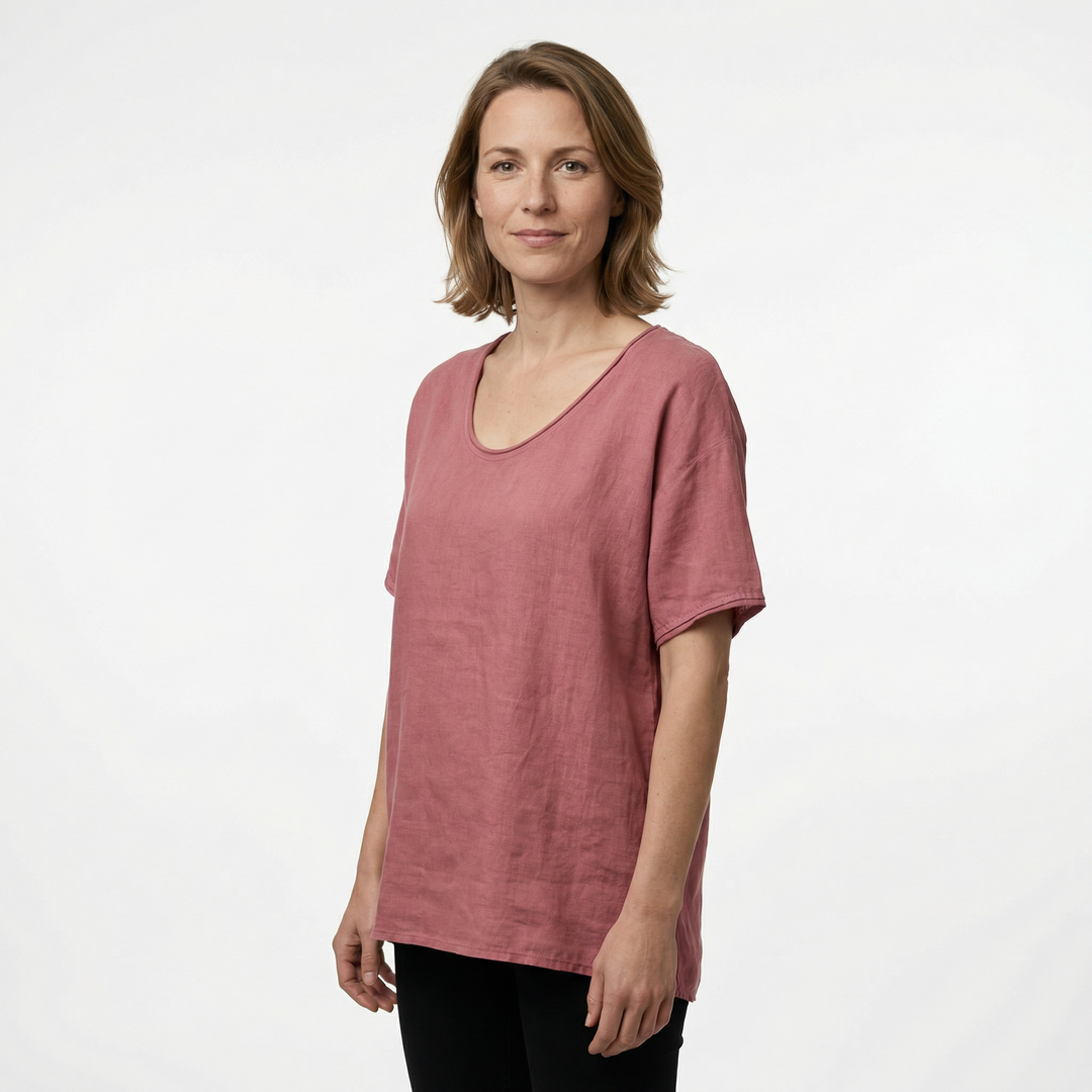 Klassische Damen Kurzarm Bluse