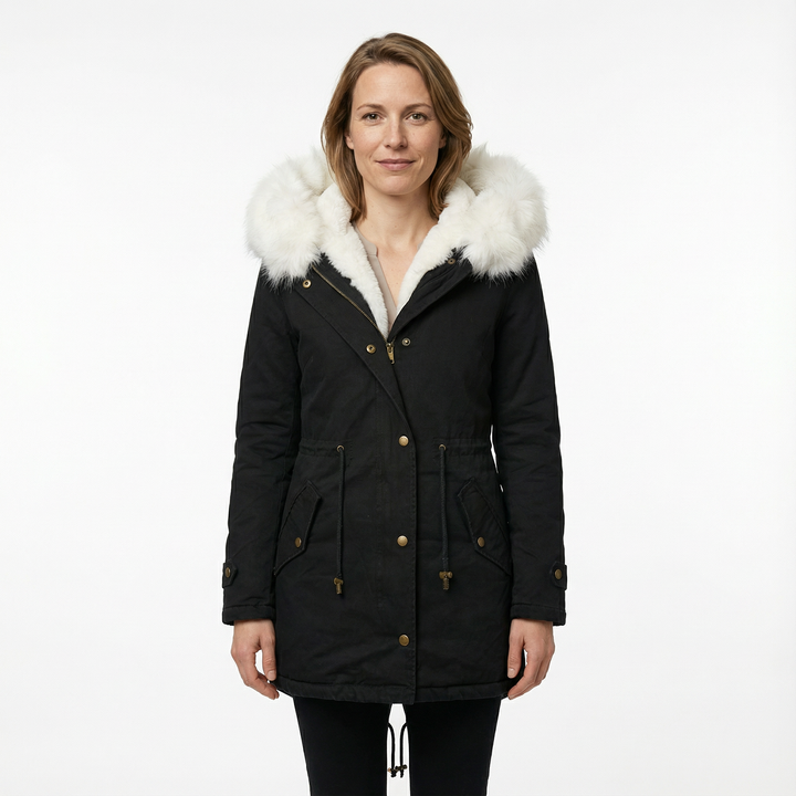 Damen Winterparka mit Kunstfell