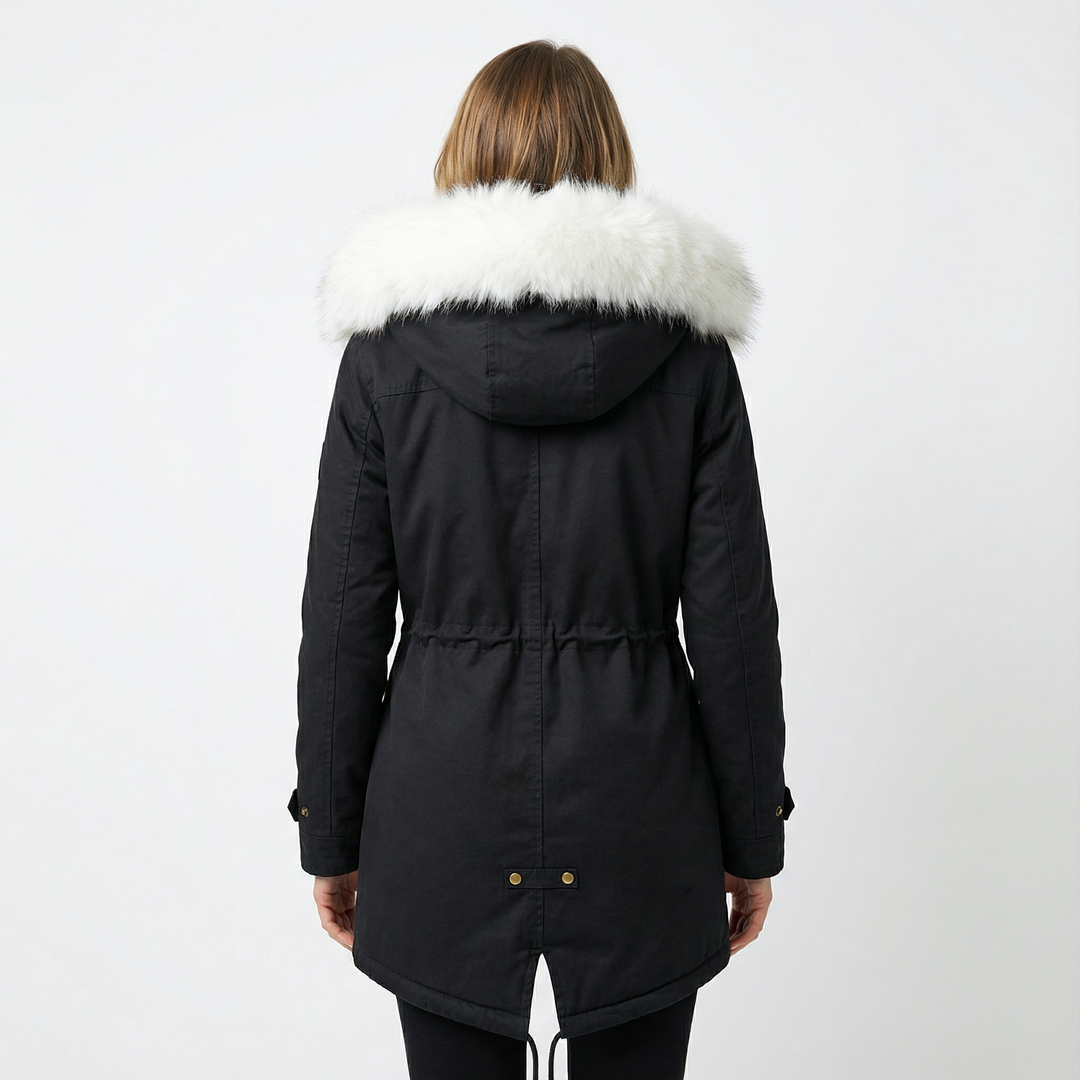 Damen Winterparka mit Kunstfell