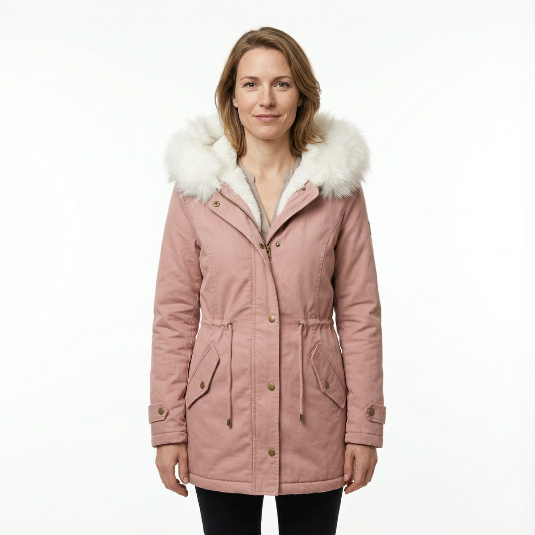 Damen Winterparka mit Kunstfell