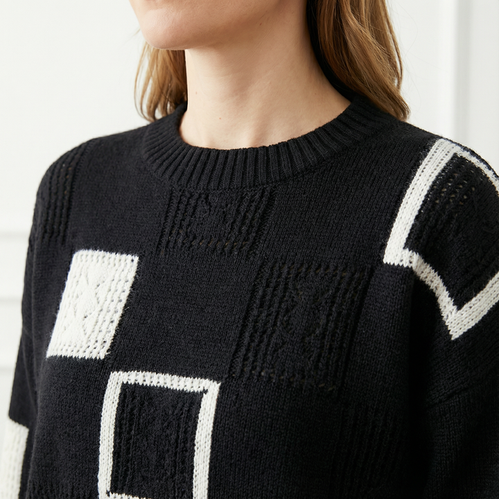 Damen Eleganter Strickpullover