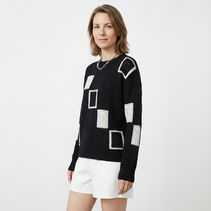 Damen Eleganter Strickpullover