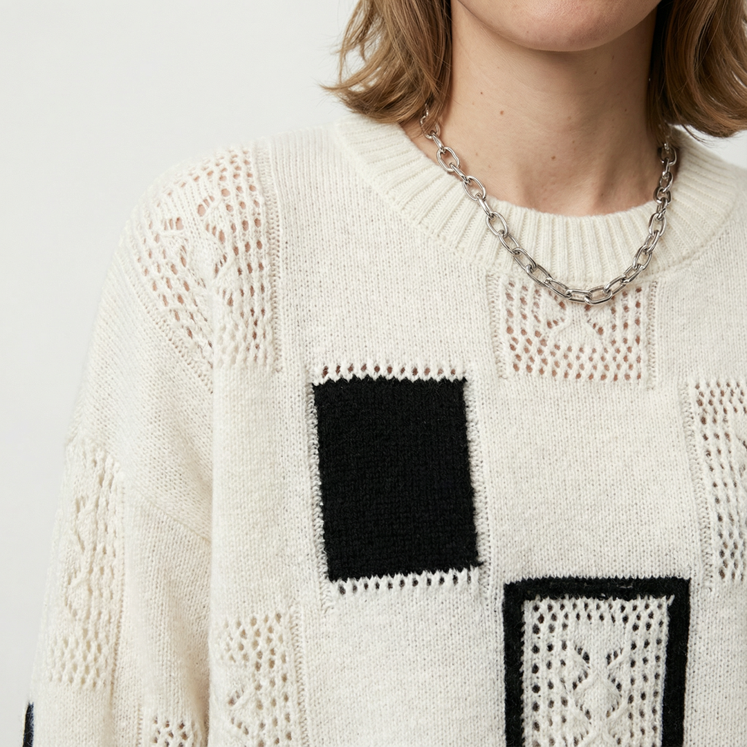 Damen Eleganter Strickpullover