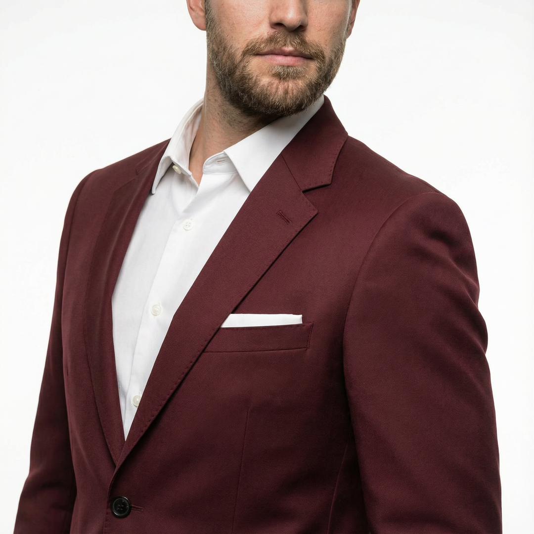 Herren Slim Fit Anzug Set