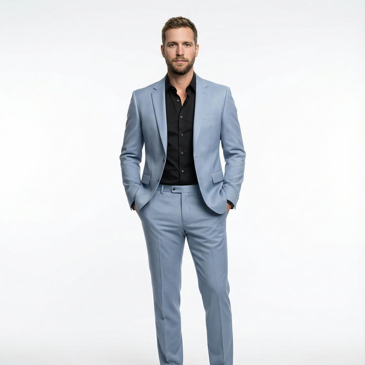Herren Slim Fit Anzug Set