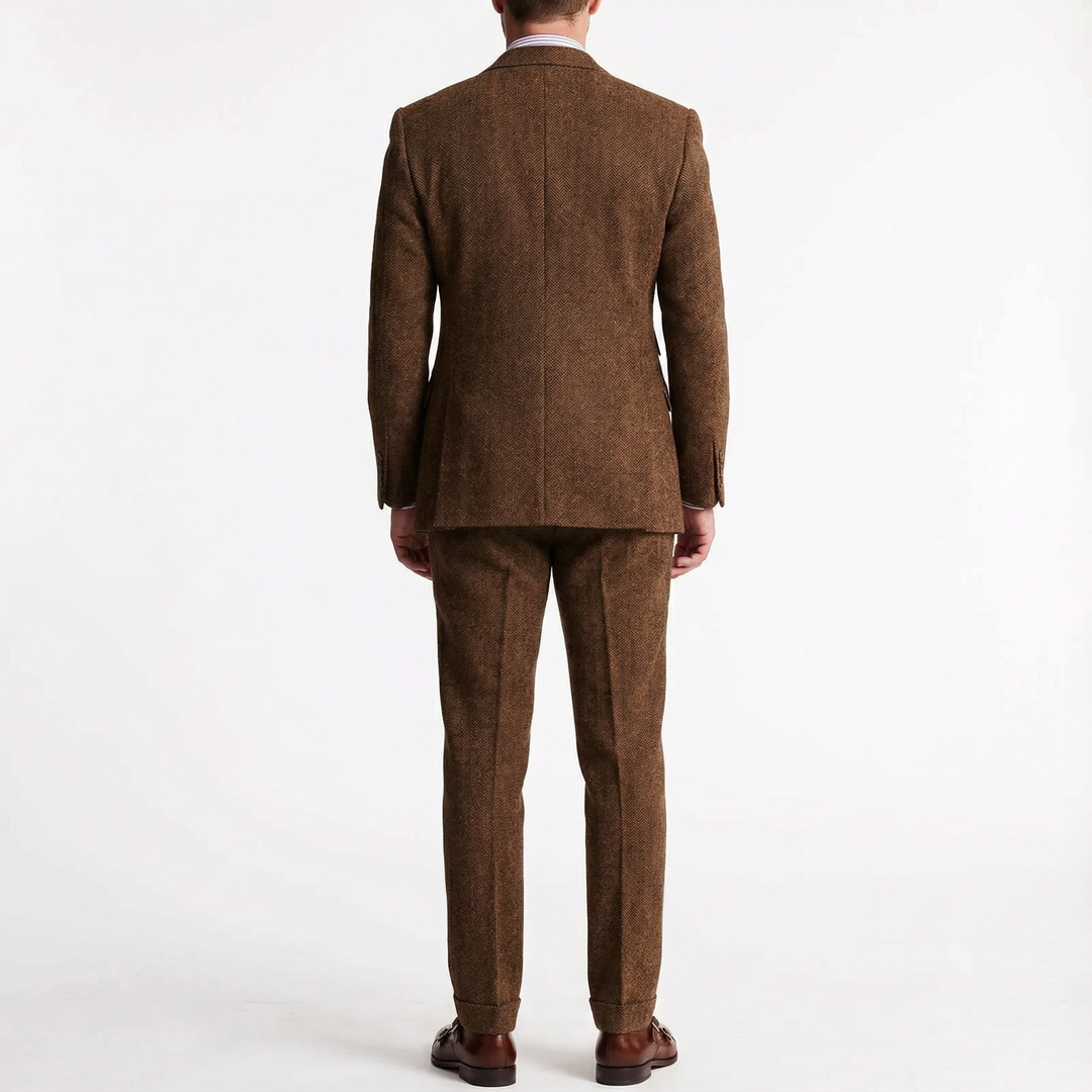 Herren Tweed Dreiteiler Smoking