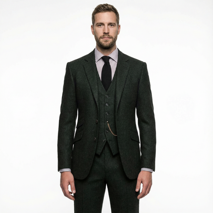 Herren Tweed Dreiteiler Smoking