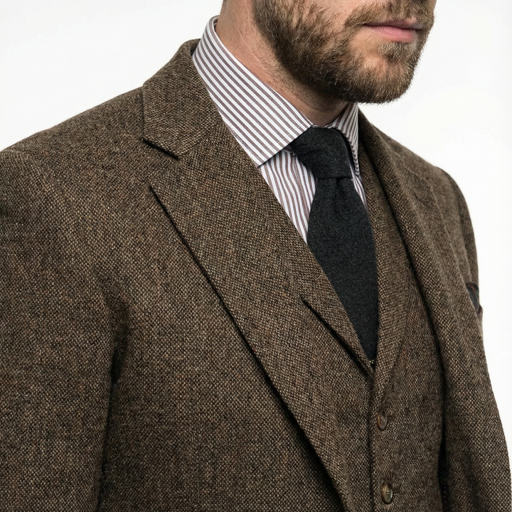 Herren Tweed Dreiteiler Smoking