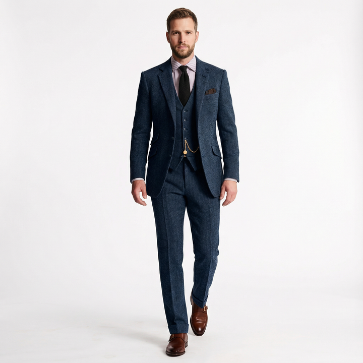 Herren Tweed Dreiteiler Smoking