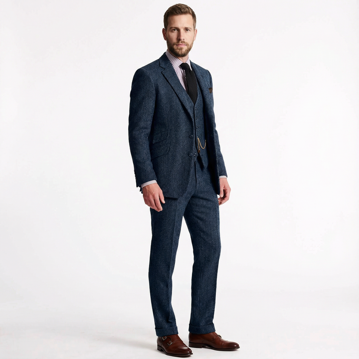 Herren Tweed Dreiteiler Smoking