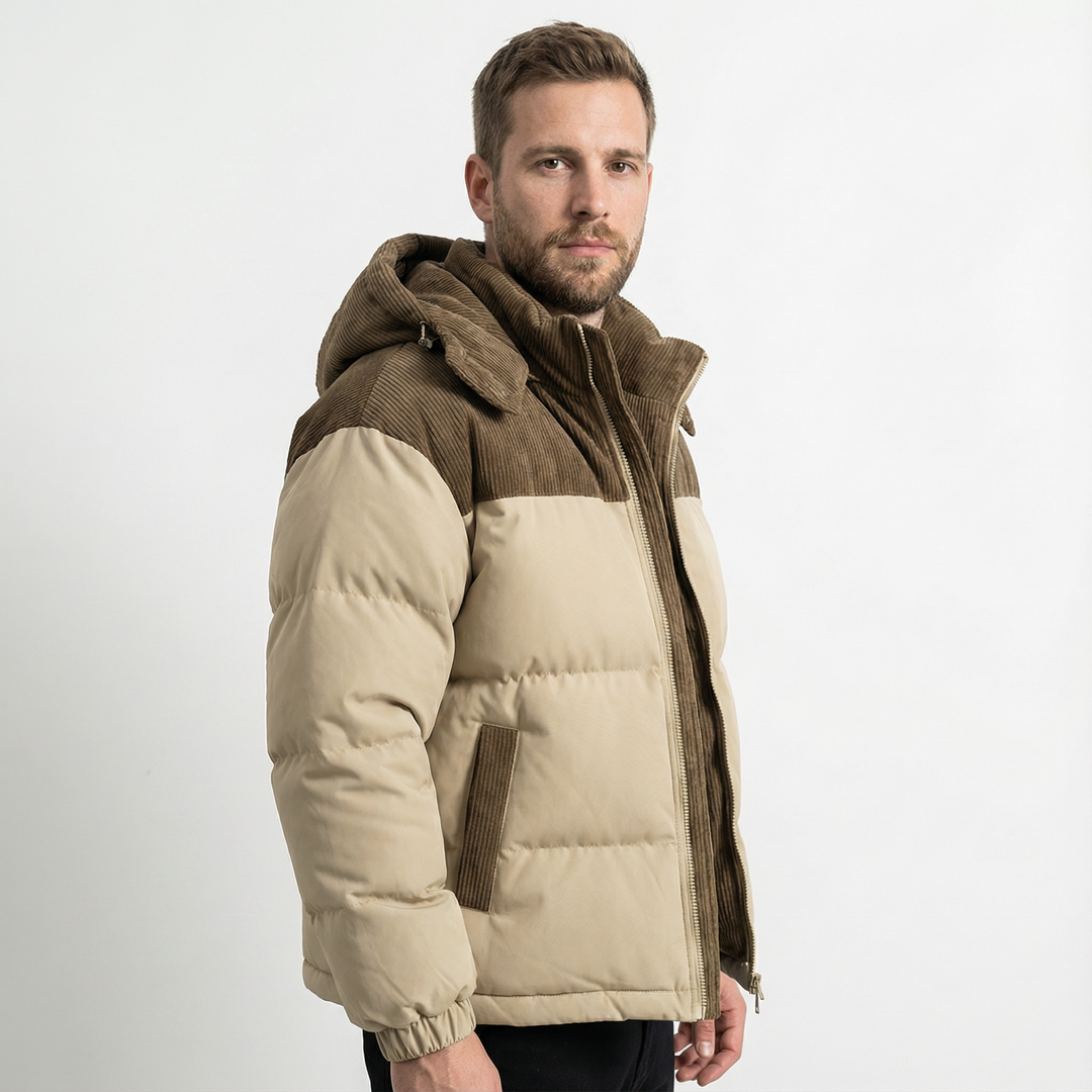Herren Winddichter Parka mit Kapuze