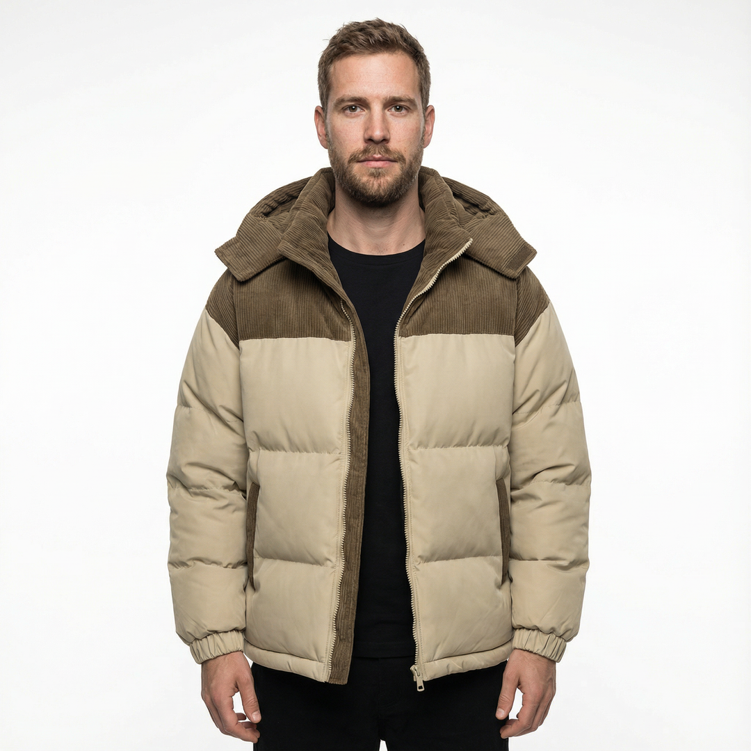 Herren Winddichter Parka mit Kapuze