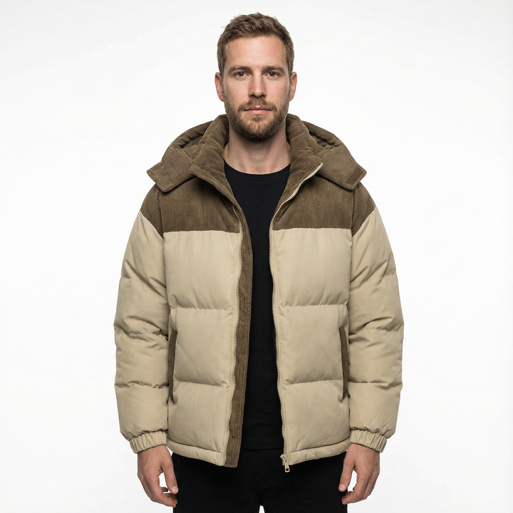 Herren Winddichter Parka mit Kapuze