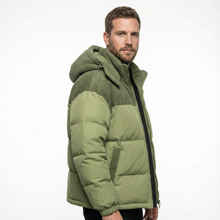 Herren Winddichter Parka mit Kapuze