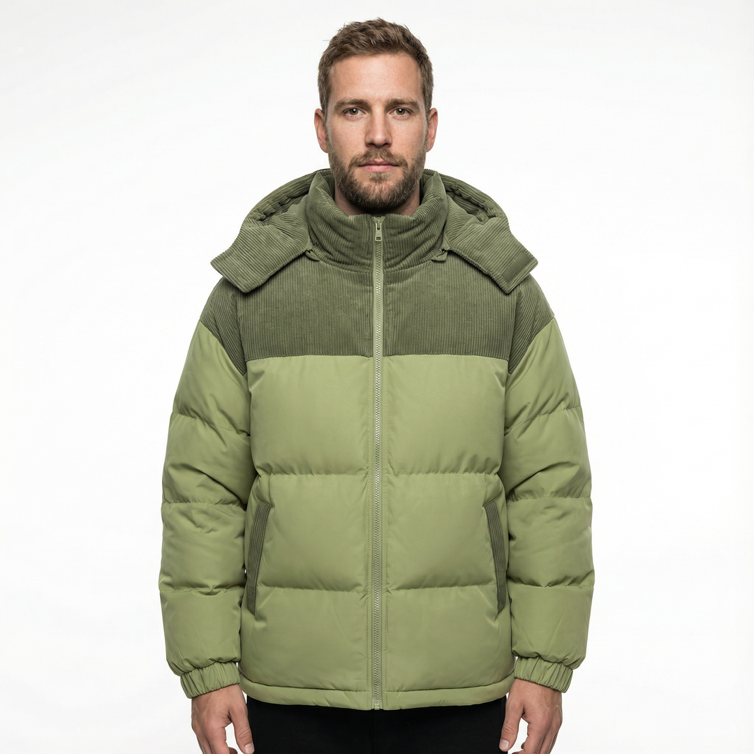 Herren Winddichter Parka mit Kapuze