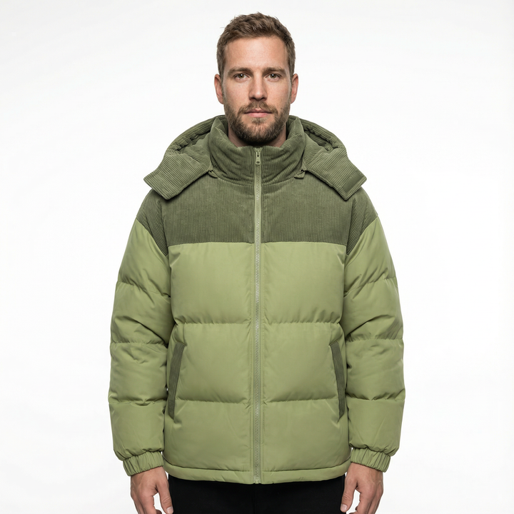 Herren Winddichter Parka mit Kapuze