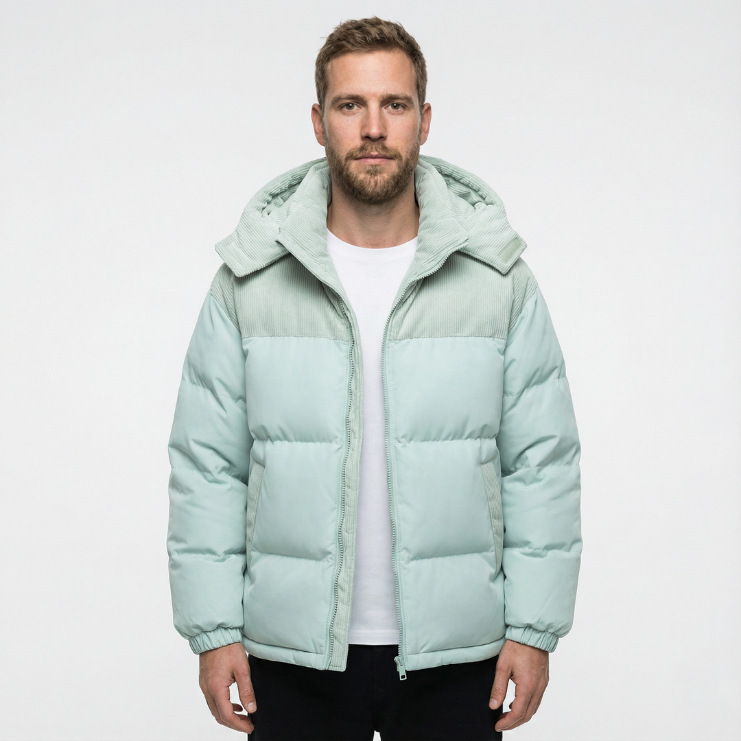 Herren Winddichter Parka mit Kapuze