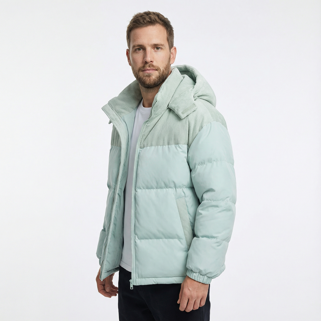 Herren Winddichter Parka mit Kapuze