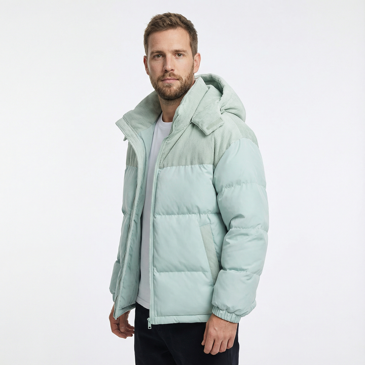 Herren Winddichter Parka mit Kapuze