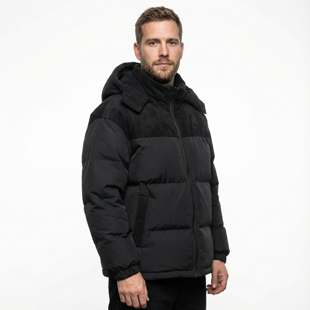 Herren Winddichter Parka mit Kapuze