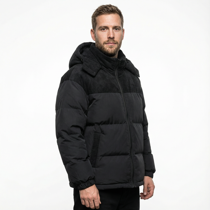 Herren Winddichter Parka mit Kapuze