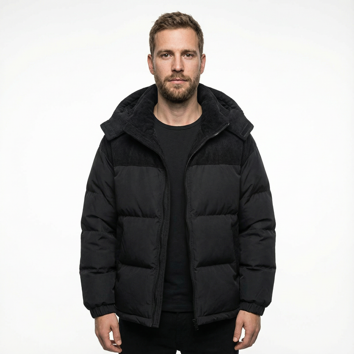 Herren Winddichter Parka mit Kapuze