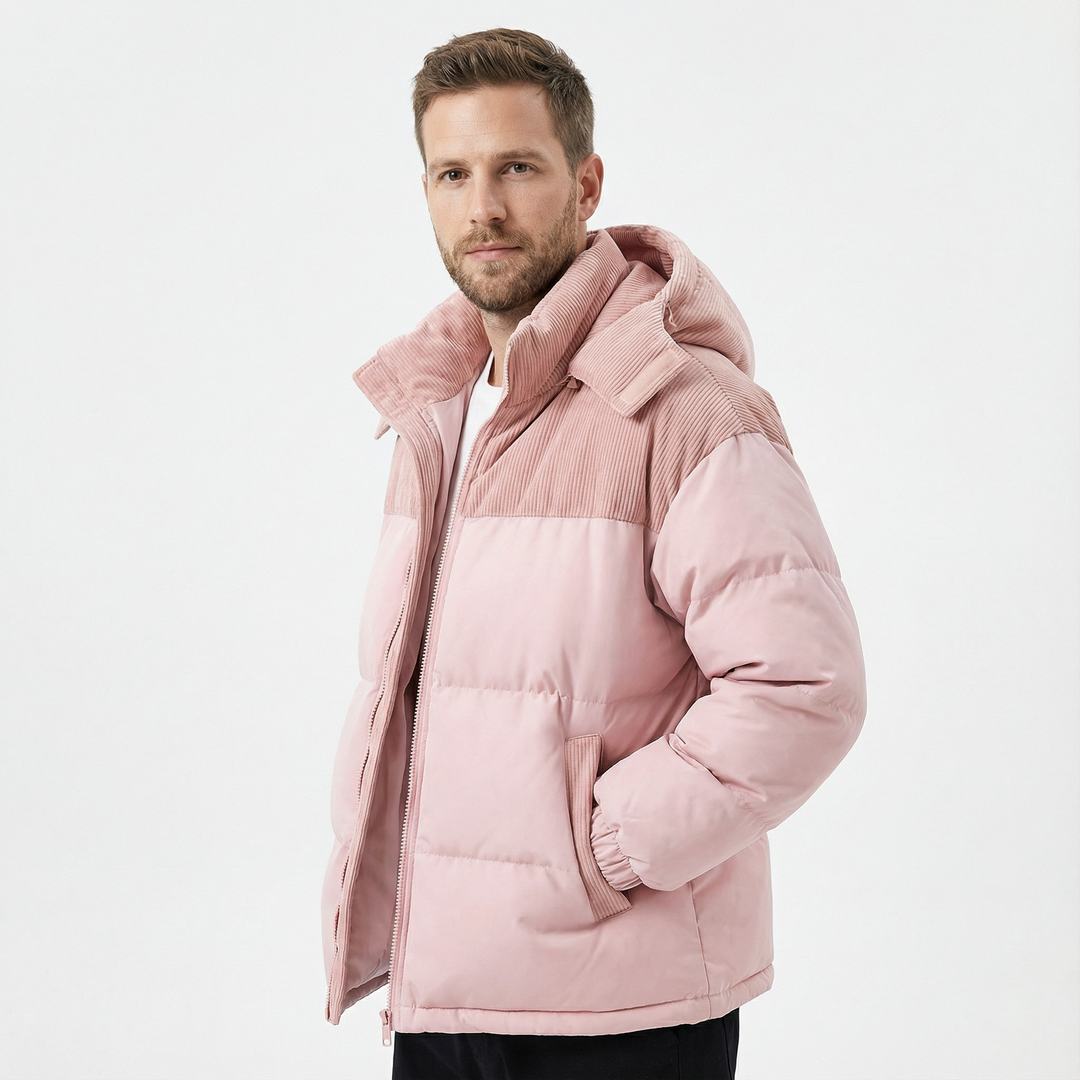 Herren Winddichter Parka mit Kapuze