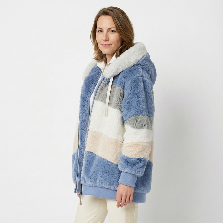 Damen Gefütterte Winterjacke Mit Kapuze