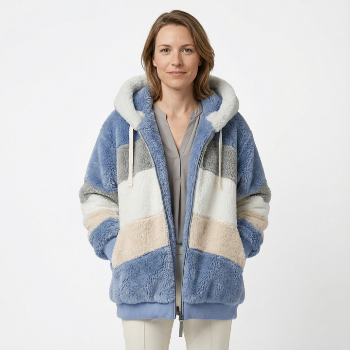 Damen Gefütterte Winterjacke Mit Kapuze