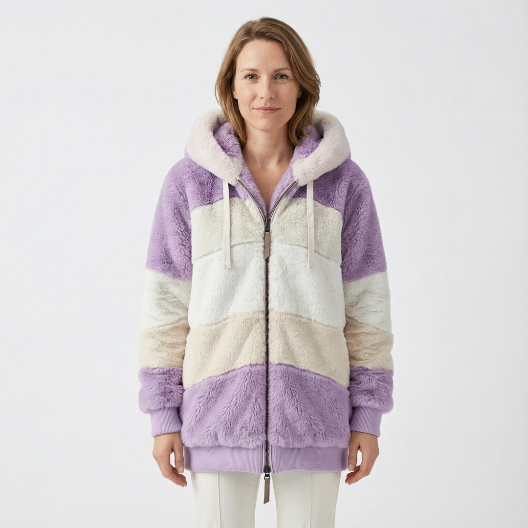 Damen Gefütterte Winterjacke Mit Kapuze