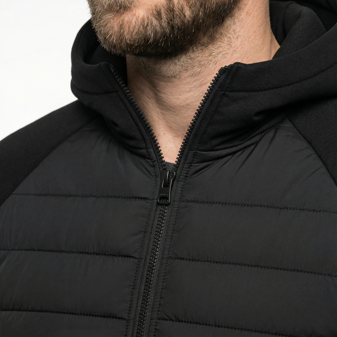 Herren Stepp Hoodie Bomber – Leichte Zip-Jacke