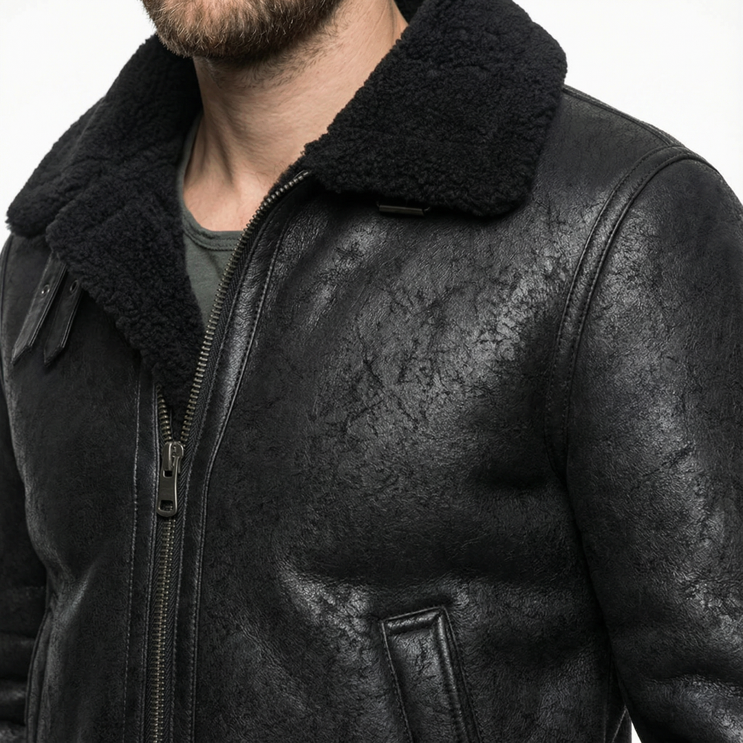 Herren Leder Fliegerjacke