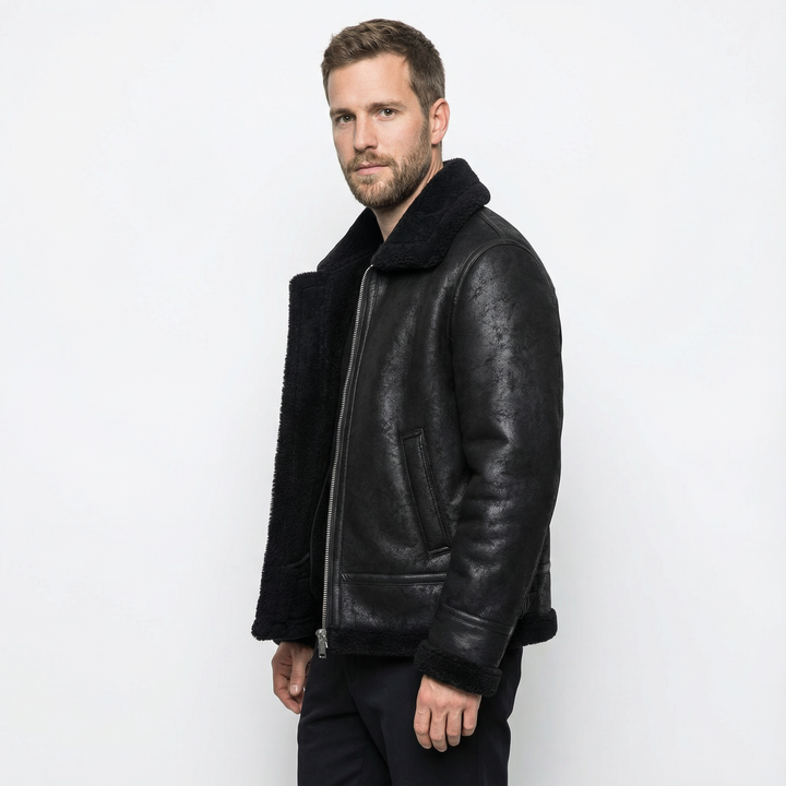 Herren Leder Fliegerjacke