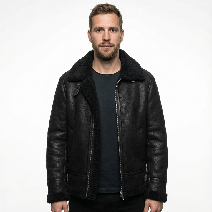 Herren Leder Fliegerjacke