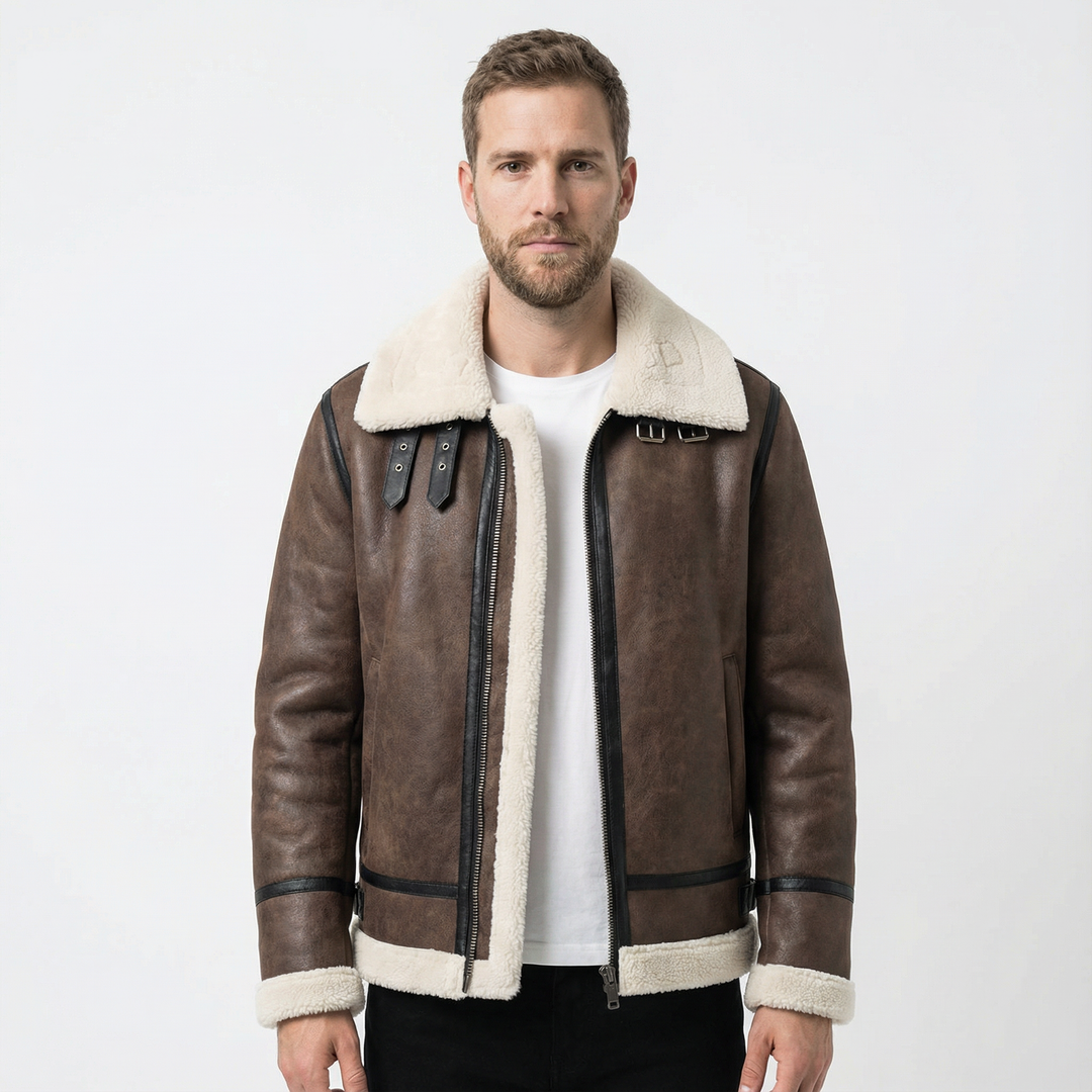 Herren Leder Fliegerjacke