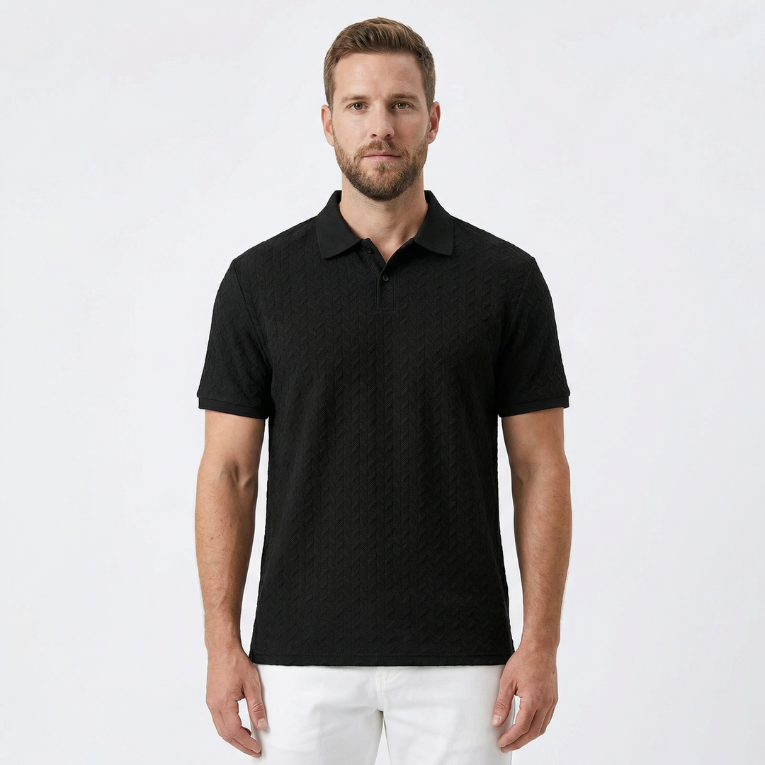 Herren Poloshirt flach liegend, einfarbig, Kurzarm-Polo