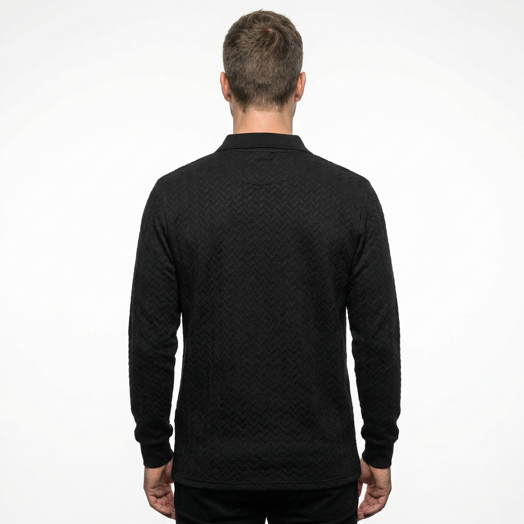 Herren Langarm Polo Shirt Premium