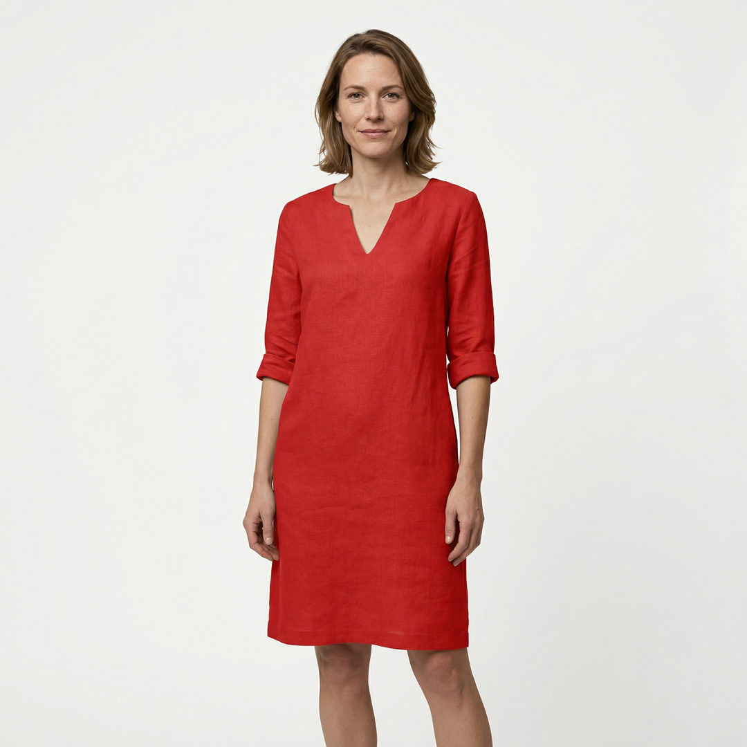 Elegantes Mini Kleid V-Ausschnitt