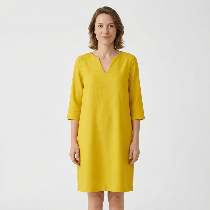 Elegantes Mini Kleid V-Ausschnitt