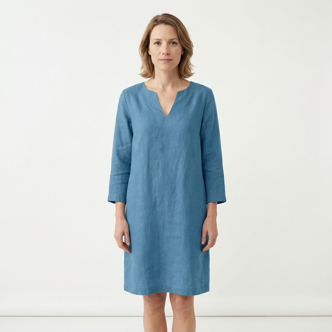 Elegantes Mini Kleid V-Ausschnitt