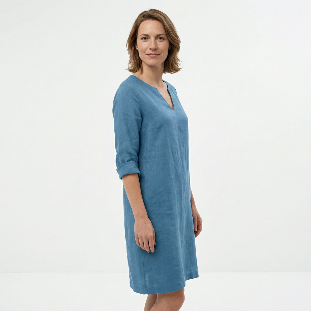 Elegantes Mini Kleid V-Ausschnitt