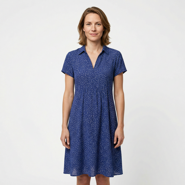 Elegantes Midi Hemdblusenkleid Damen