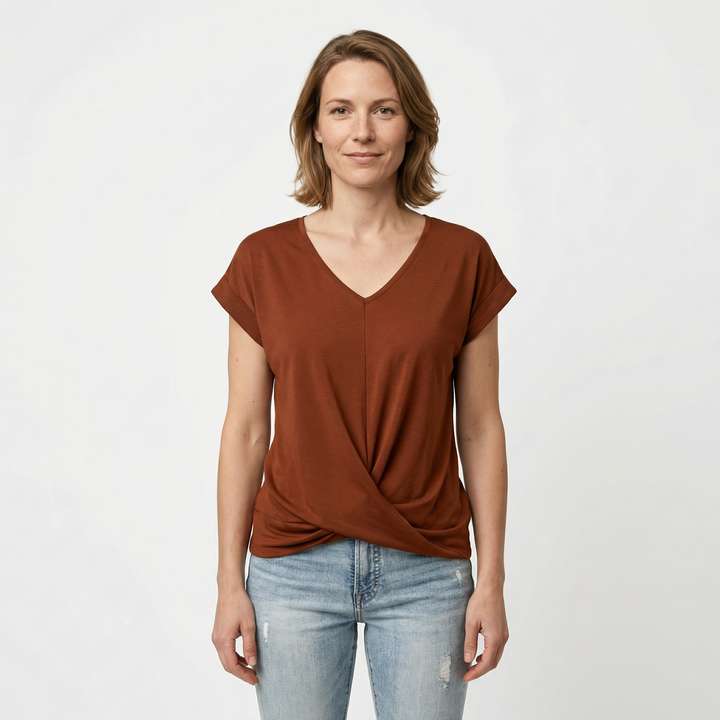 Lässiges Damen Kurzarm Sommertop