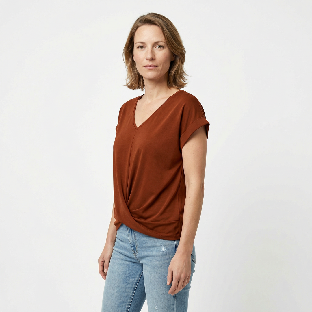 Lässiges Damen Kurzarm Sommertop