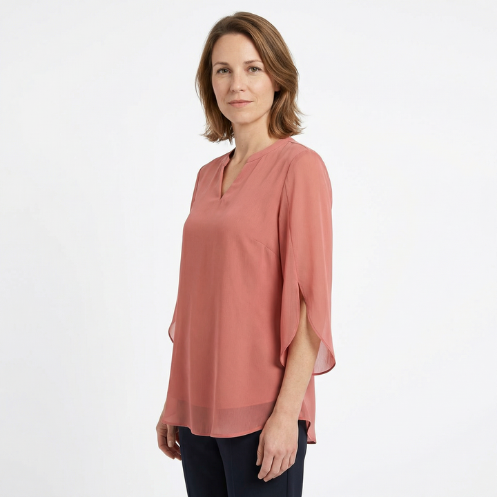 Elegante Damenbluse Mit Lässiger Passform