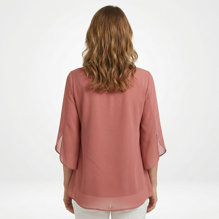 Elegante Damenbluse Mit Lässiger Passform