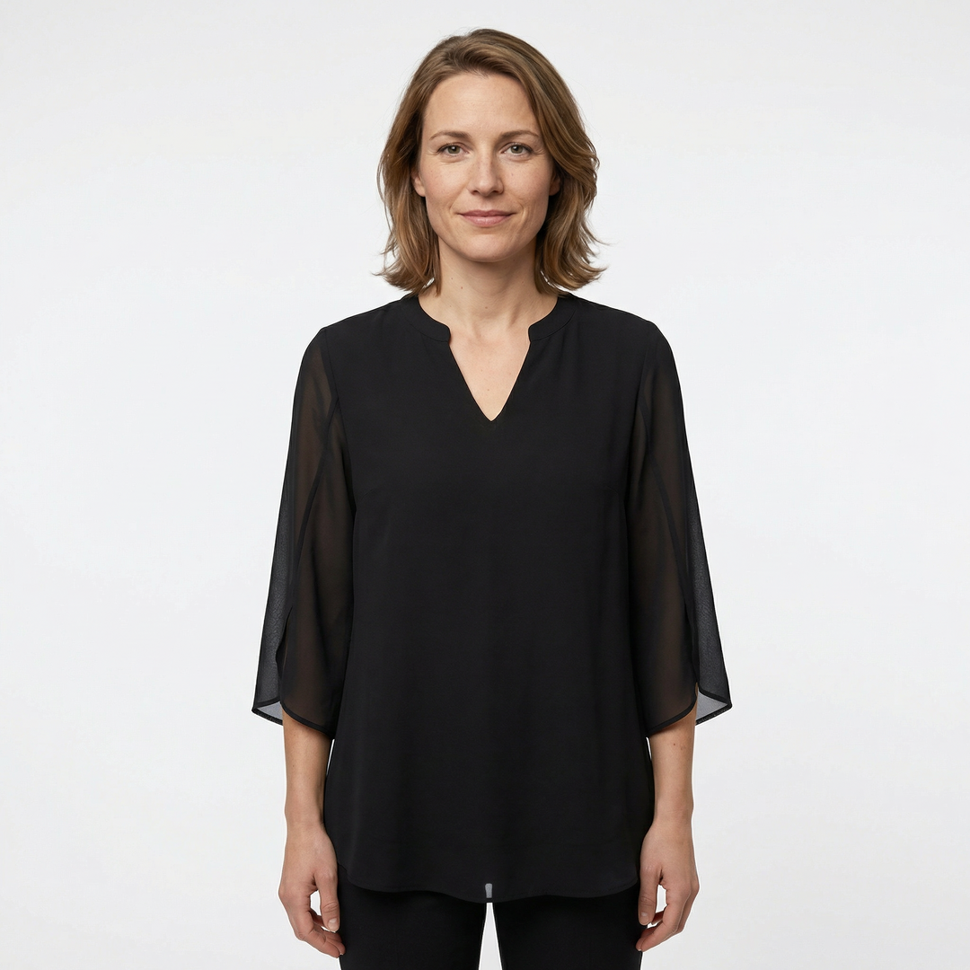 Elegante Damenbluse Mit Lässiger Passform