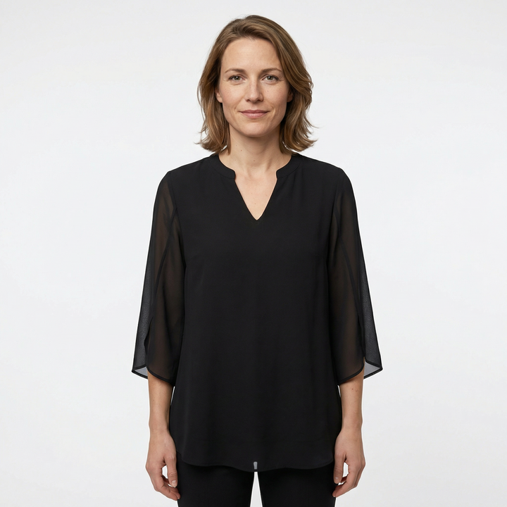 Elegante Damenbluse Mit Lässiger Passform