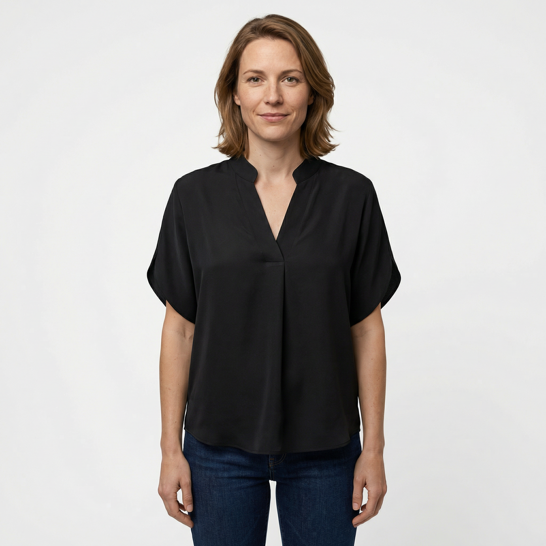 Leichte Damen Sommerbluse Kurzarm