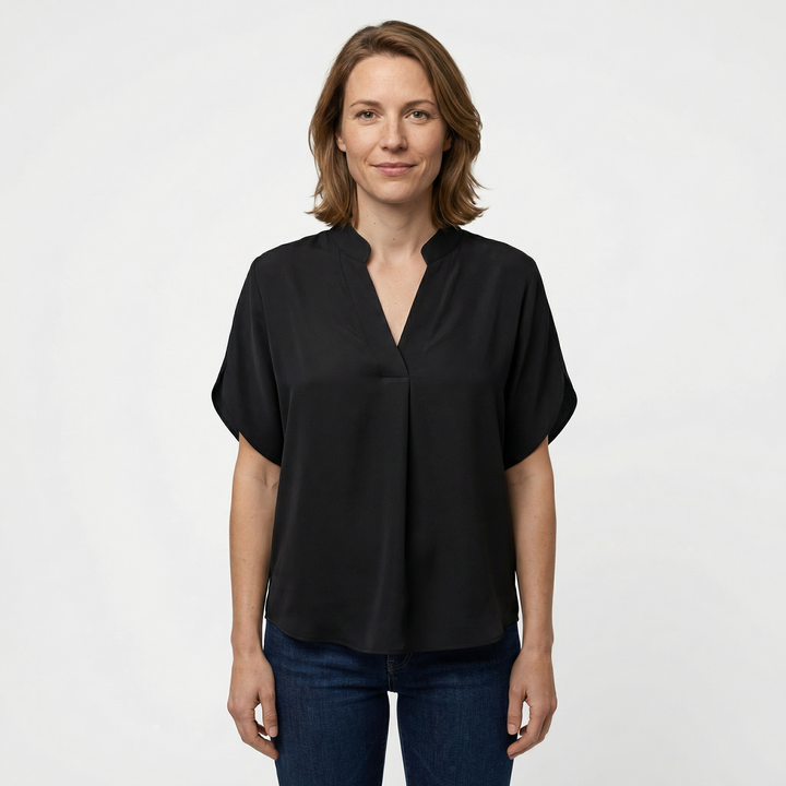 Leichte Damen Sommerbluse Kurzarm